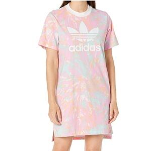 Adidas Tie Dye T-shirt Dress Size XL
